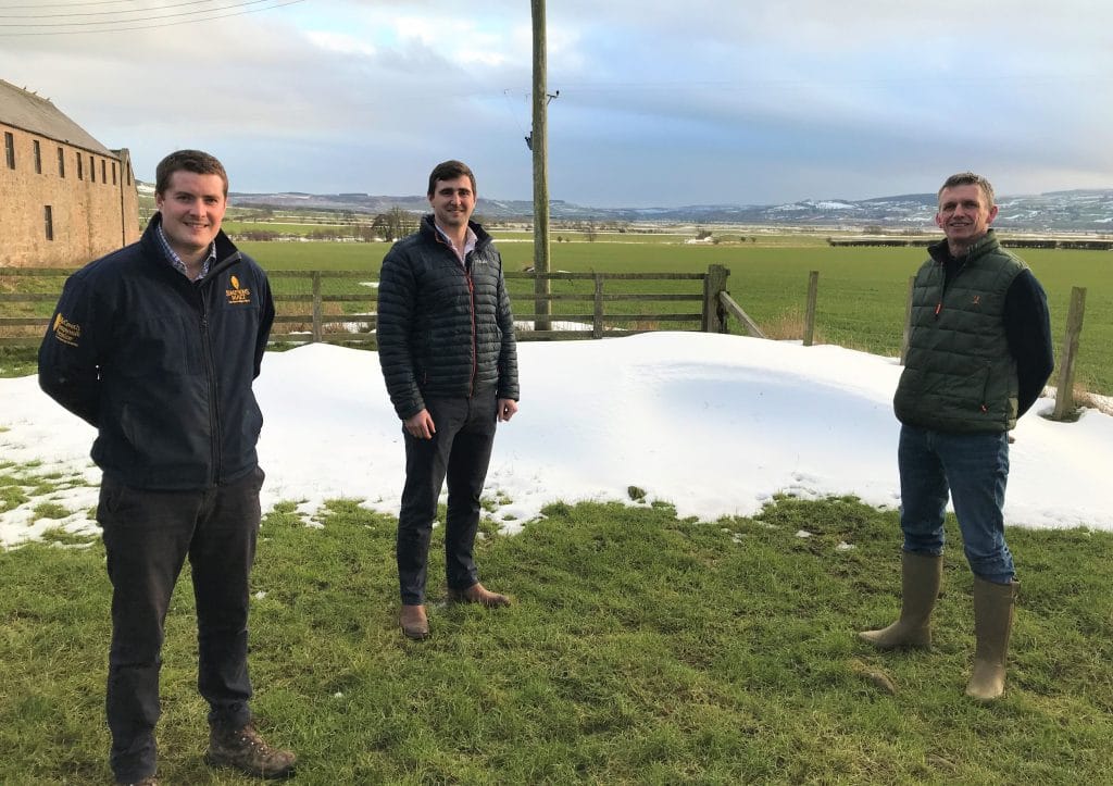 Farmer Guy Moor with MSP staff