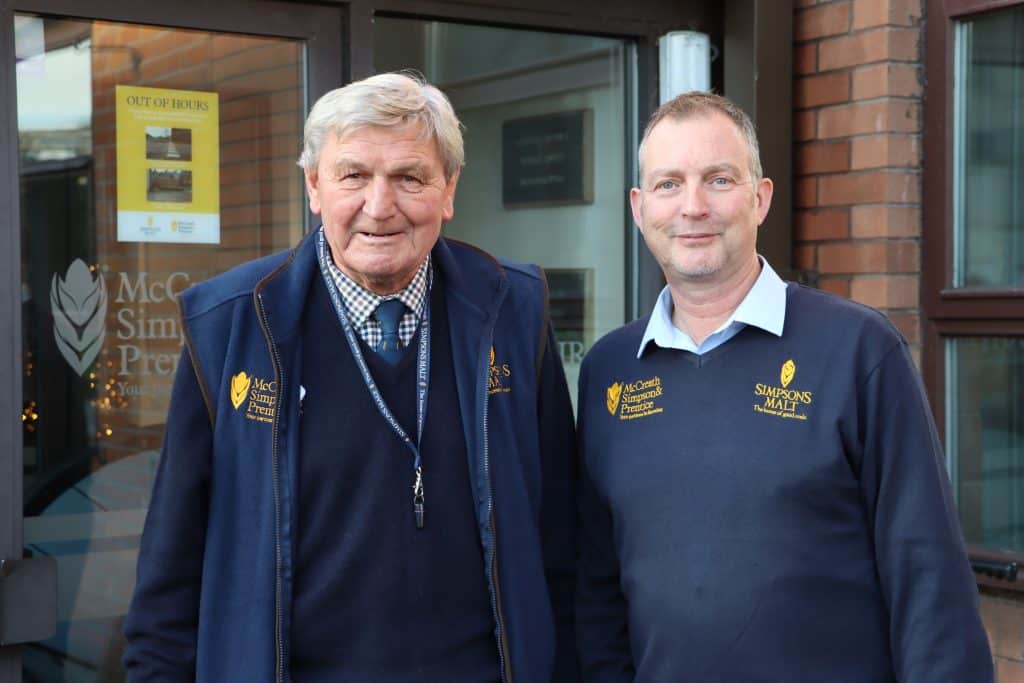 David McCreath OBE, left, and Paul Huntley