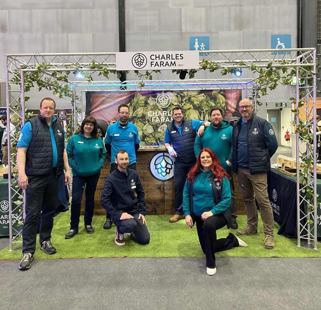 Charles Faram Team – Back row Will Rogers, Beth Eaton, Jon Stringer, Ben Adams, Rich Davies and Paul Corbett, FR Jamie MacLellan and Charlie Gorham