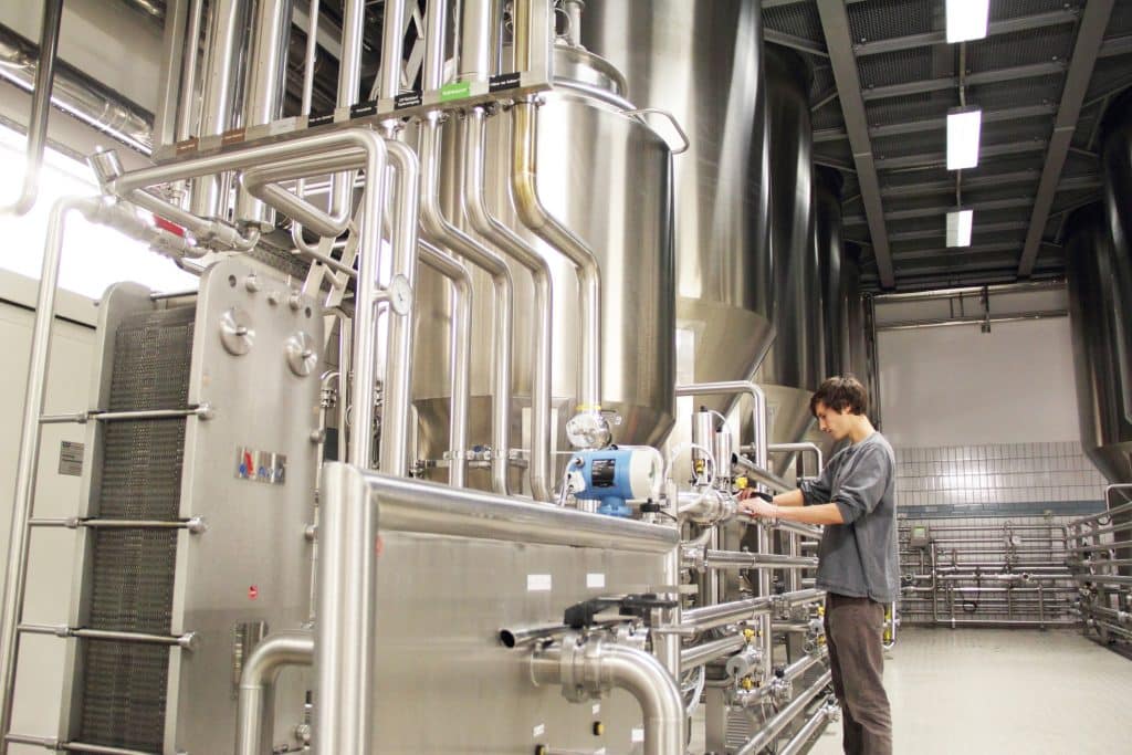 Man working in brewery