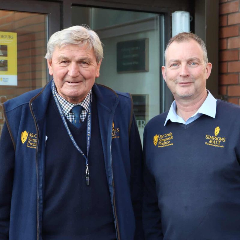 David McCreath OBE, left, and Paul Huntley