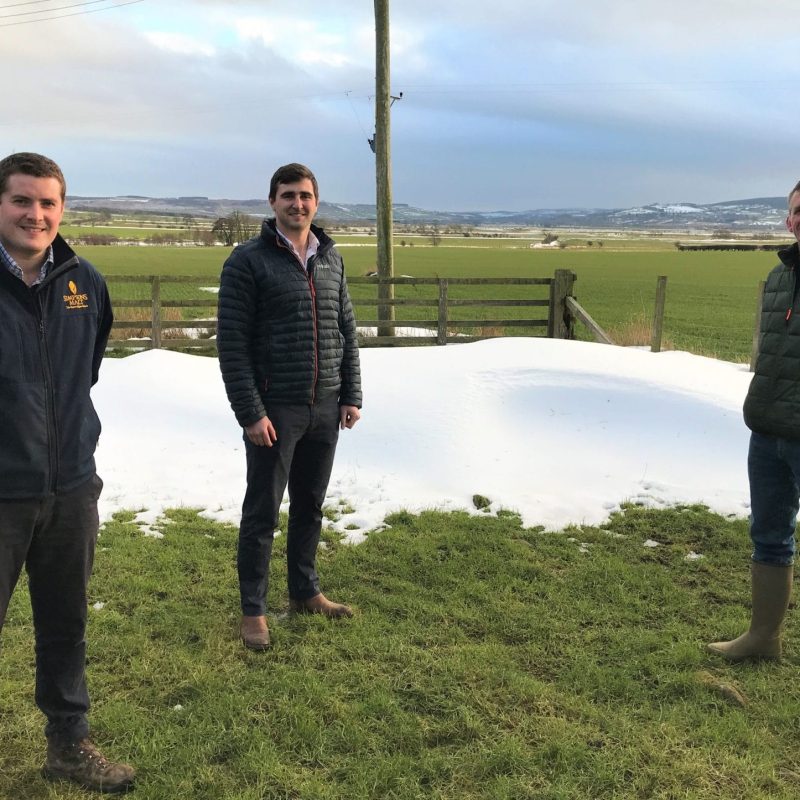 Farmer Guy Moor with MSP staff